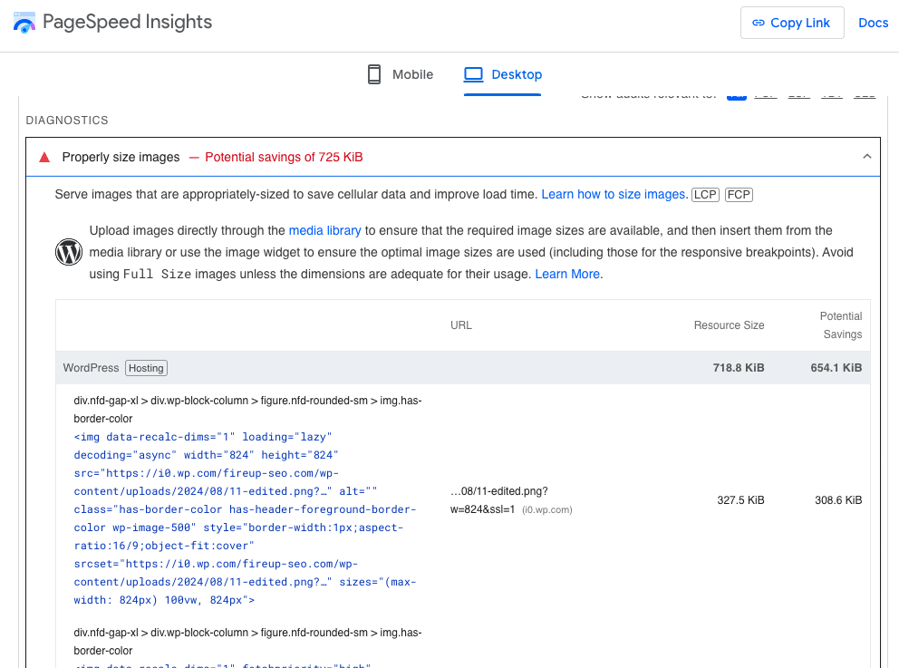 core web vitals detailed