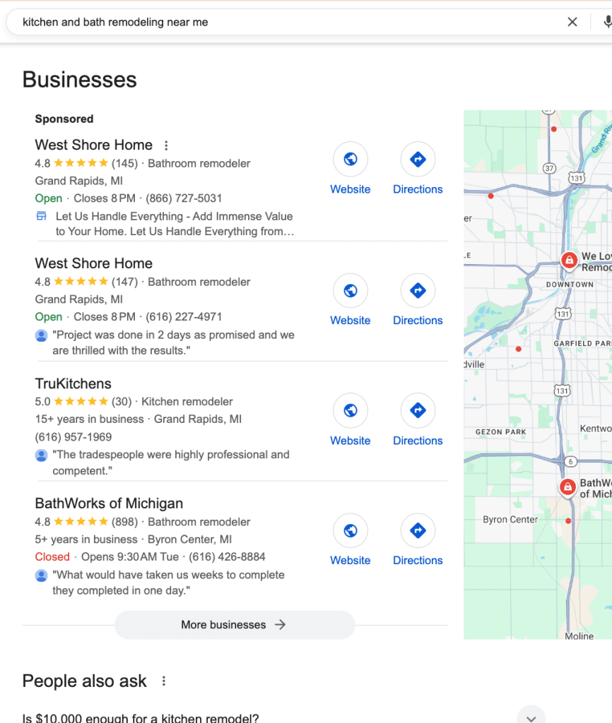 local seo local pack